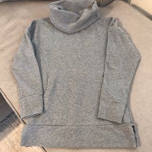 Gray Puma Cowl Neck Sweatshirt